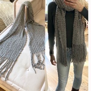 Clear Sequin Gray Do Everything in Love Scarf